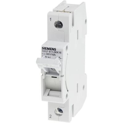 Siemens 5SG76110KK10 Lastscheidingsschakelaar voor zekering Afmeting zekering : D01 10 A 230 V 12 stuk(s)