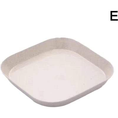 Ensemble d'assiettes rondes en paille de blé, assiettes à dessert légères et incassables, pour pique-nique, fruits, collations, salades, enfants