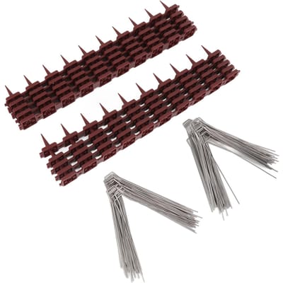Vogelpinnen 15 voet Roestvrij staal Duivenwerende pinnen voor Schutting Dak Brievenbus Raam SK430 (2+2) black