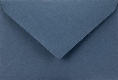 Gladde blauwe enveloppen A7 - 80 x 120 mm - 25 stuks - NK natgelijmde - 115 gram - Sirio Color - Netuno