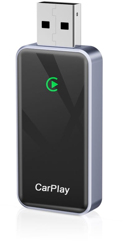 BY967B 2-in-1 Draadloze CarPlay & Android Auto Adapter