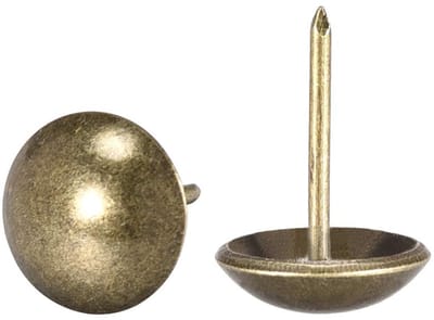 Dailygoods- Bekledingsspijkers 14 x 20 mm Antieke Decoratieve Duimspijkers - 50 Stuks - Duurzaam Ijzer - Voor Meubels/Tapijt - Doe-het-zelf Projecten - Meubelnagels
