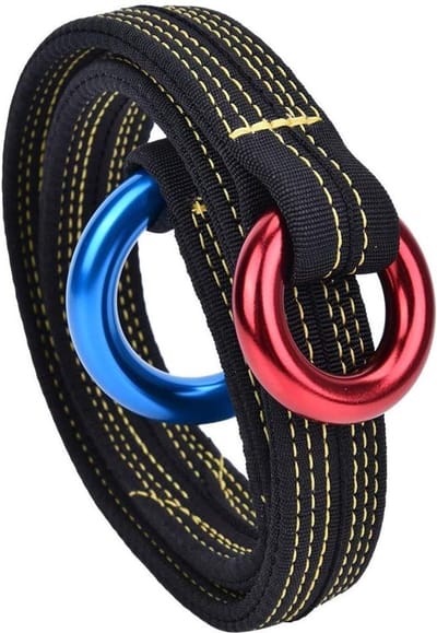 Klimmen Lanyard - Reddingslijn Singel - Buiten Klimmen - Hoge Treksterkte - 90 cm - Grijs