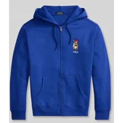 regular fit sweatjack met polo bear-print