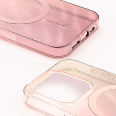 iDeal of Sweden Clear Case geschikt voor MagSafe geschikt voor iPhone 16 Pro - Rose Blush