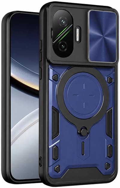 Hoesje geschikt voor Xiaomi Poco F7 - Techsuit CamGuard Pro Back Cover - Blauw