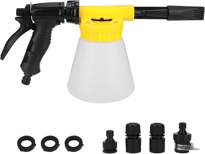 SnelShoppen - Multifunctionele Foam Gun 900ml - Verstelbare Auto Schuimpistool - Professioneel Tuin en Motor Reinigingsgereedschap - Hoogwaardige Plas