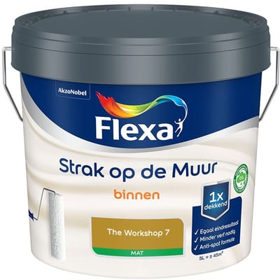 Flexa - Strak Op De Muur Binnen Mat - The Workshop 7 - Mengverf - 5 L