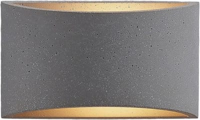 Moderne wandlamp in aluminium en beton voor woon- en eetkamer