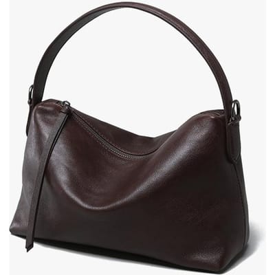 Retro Lazy Lining Leren Kussentas Niche Design Commuter Eenvoudige Onderarmtas High-end Handtas voor Dames black