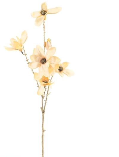 Magnolia spray ardesio geel 74 cm kunstbloem Buitengewoon de Boet