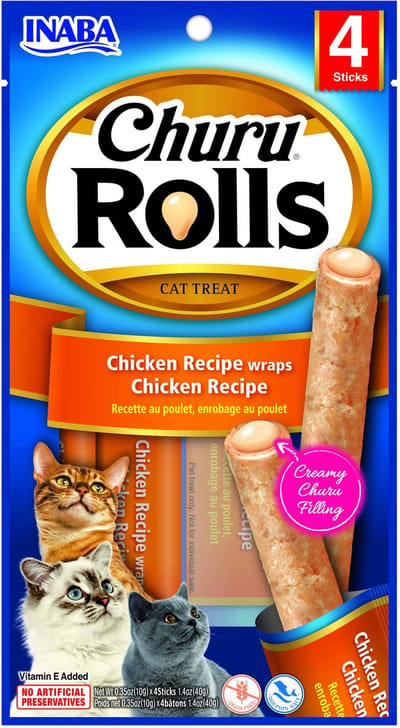 Inaba Churu Rolls - Kattensnack - Kip 40 g