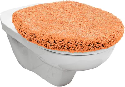 Toiletdeksel Hoes - WC Brilhoes - Badkamer Comfort - Zacht Microvezel - 38 x 48 cm - Oranje