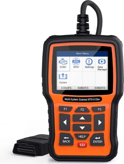 OBD2-Scanner - Diagnosecomputer - Slimme Diagnosetool - Foutverwijdering - Voor BMW - Alle systemen ABS SRS D.PF TPMS OBD2 Diagnose Scanner - OBD2 Automotive Scanner - Bi-directionele Diagnose - Zwart