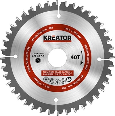 Kreator KRT020507 Universeel zaagblad 120mm 40T