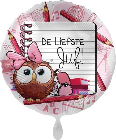 Folieballon - De Liefste Juf