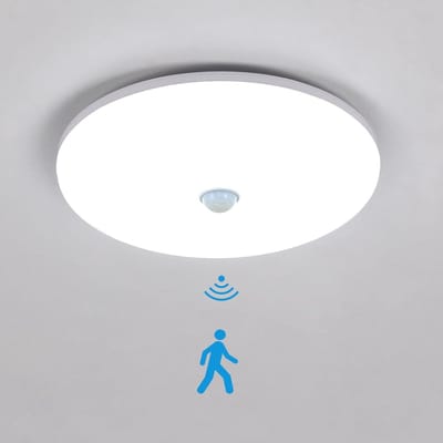 Haobosic Cirkel Beweging - Plafondlamp - Wit - 36W Wit 6500K - Sensortechnologie