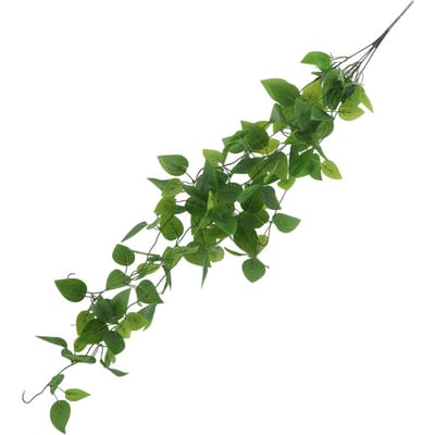 4pcs Plantes Artificielles Suspendues 3.28ft Feuilles de Vigne Artificielle Verdure pour Mariage Mur Maison Pièce Patio 1pc vert