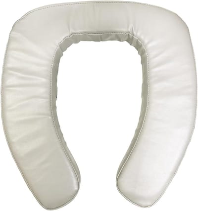 Toilet Verhoger - Zitverhoger Badkamer - Ondersteuning Zitten - Waterproof PVC Coating - 40x38x5 cm - Zwart