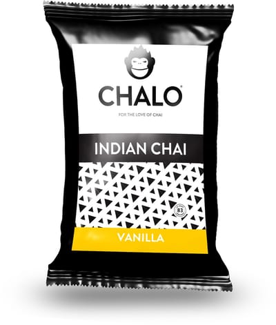 CHALO Vanilla Chai Latte - 1KG Navulzak (+maatschepje) - Authentieke Indische Kruidenmix - Vegan & Barista Ready - voor 80 Chai Lattes