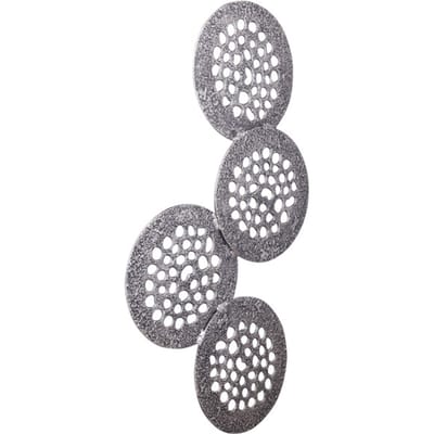 PTMD Wandpaneel Geoffe - 120x5x74 cm - Aluminium - Zilver