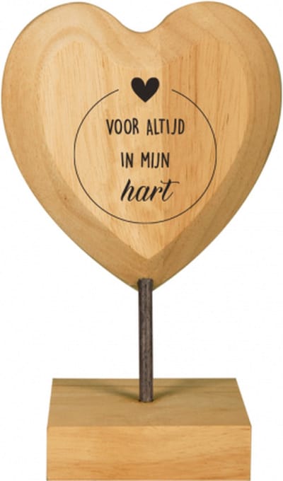 Hart - Voor altijd in mijn hart - Lint: Speciaal voor jou - Cadeauverpakking