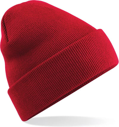 Basic winter muts rood - 100% acryl - wintermuts