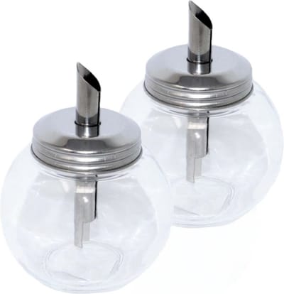 Concorde - Suikerpot/Suikerstrooier - 2x stuks - glas - 250 ml - 8 x 11 cm