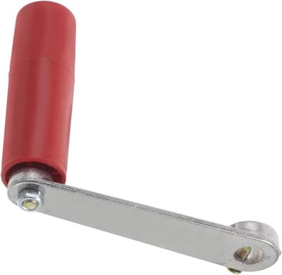 Antislip Metalen Blower Handgreep - Handmatige Slinger - Vuur Aanmaken - Ergonomisch Ontwerp - 10 x 8 x 2 cm