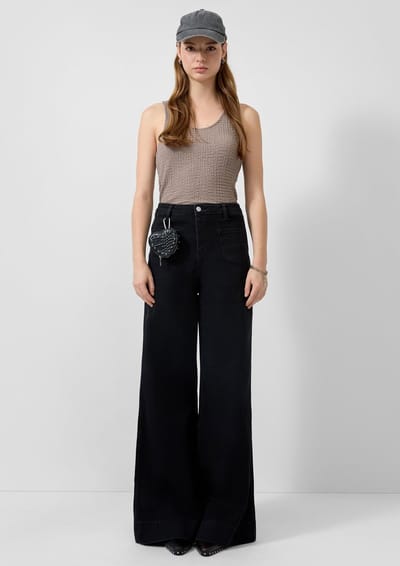 Hoge taille bootcut jeans dames QS stretch