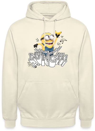 Minions Met Banaan Mijn Favoriete Thema Is Lunch Hoodie Unisex