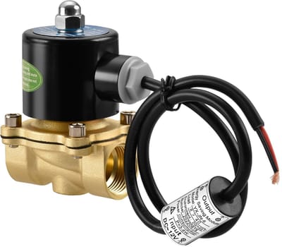 MTTProducts - Elektrische Solenoïde Ventiel - Waterafsluiter - Directe Actie - 3/4 Inch - Normaal Gesloten - Vervangingsventiel - Geschikt voor DC 24V ...