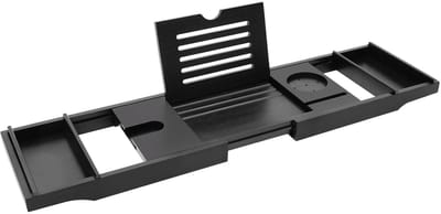 MakkelijkMooi Rekje voor bad - Badplank - Uitschuifbaar - Draagvermogen 5-10 kg - Stijlvolle Design voor Bad & Ontspanning