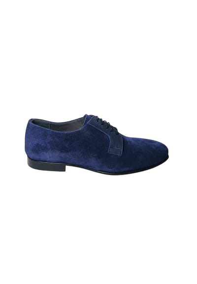 sb10152C0euc0750 Pollini Men Suede Blue