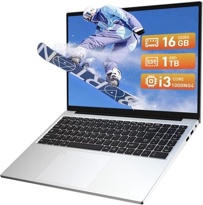Auusda T161N - 16 inch roze laptop - i3 processor, 16GB RAM, 1TB SSD - 1920x1200 Full HD scherm - Backlit toetsenbord - Vingerafdruksensor - WIFI6
