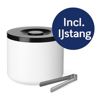 BarUp IJsemmer + IJsblokjestang - incl. Deksel - Dubbelwandige IJsemmer Professional - 10 Liter - Ø29x(H)22cm