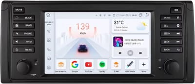 Autoradio met bluetooth - Carplay - Voor BMW 5 Series E39, X5 E53, M5 (1996-2003) - Geschikt voor Apple en Android - Stereo - Navigatie - Navigatiesysteem auto - 8GB 128GB