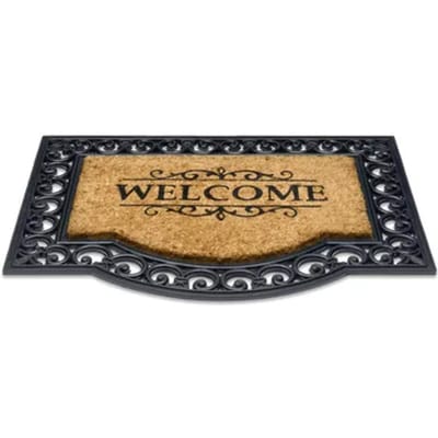 Impala Deurmat Welcome - Kokos Rubber - Natuurlijk - 60x80cm