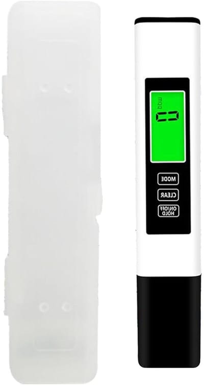 Water Tester - Test Pen - Water Kwaliteit Meten - Dubbele Kleur Verlichting - 15.4 cm - Grijs