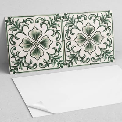 Coloray Wandpanelen Zelfklevend - Patroon met bladeren en hartjes PVC Wandpaneel - 100 cm x 50 cm - Groente Wandbekleding Zelfklevend - 1 stuk - Texturen Wandpanelen Zelfklevend - Wandpaneel Keuken - Wandpanelen Badkamer