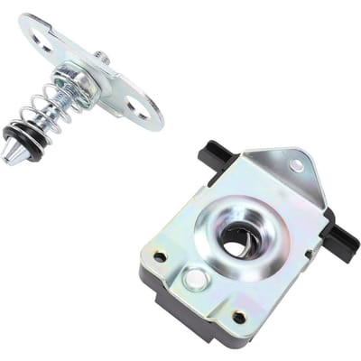 2 Stuks Motorkap Vanghaak Vergrendeling 51238229807 Metaal Weerbestendig Verbeterde Veiligheid Motorkap Vergrendeling white