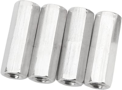20 Stuks Hex Coupling Moeren M5 X 0.8x25mm RVS Lange Verbinding Draadstangen Koppelingen voor Meubelbouw en DIY-projecten
