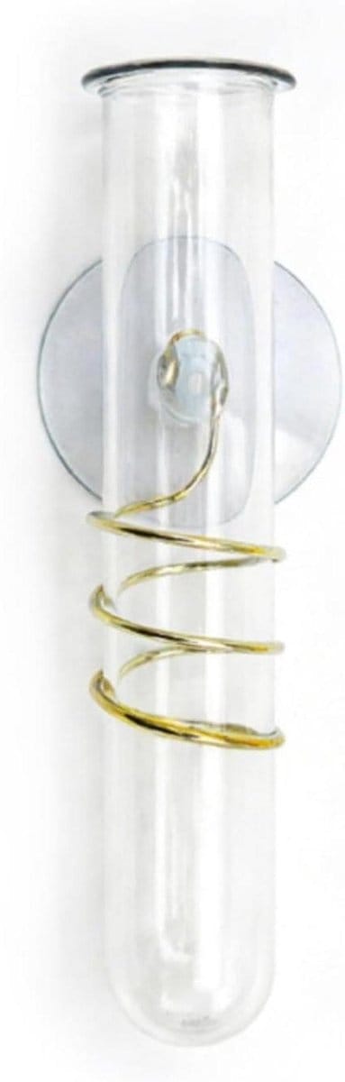 Regenmeter - Neerslagmeter Tuin - Buiten Meten - Met Plantenbak - 14 x 52 cm - Transparant