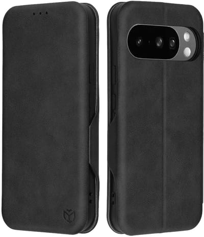 Hoesje geschikt voor Google Pixel 10 Pro XL - Techsuit Safe+ Book Wallet Case - Zwart