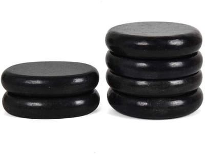 Dailygoods- Massage Stenen Set 6 Stuks - Hot Stone Massage - Professionele Thuis Spa - Ontspannende Pijnstilling - Warmte Vasthouden - Verbeterde Bloedsomloop - Hotstone