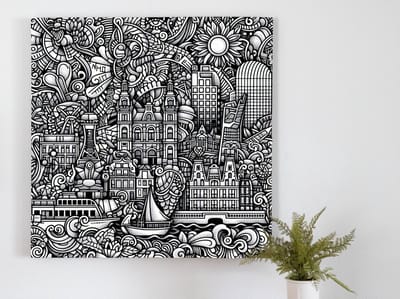 Kunstprint | Wanddecoratie | Forex | 100 × 100 cm