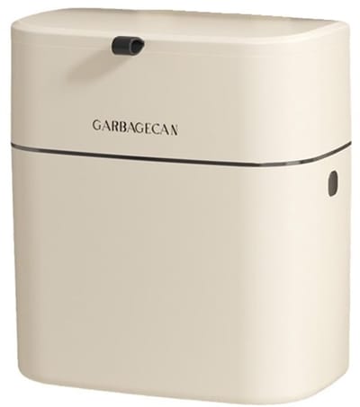 Keuken Compostbak - Afvalbak Aanrecht - Voedselresten Verzamelen - Compact Ontwerp Deksel - 9 Liter Capaciteit - Wit
