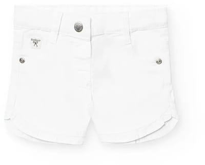 Boboli Stretch Korte Broek Wit 12 Months Kinderen