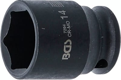 BGS Kracht Dopsleuteldop zeskant - 1/4 - 14 mm