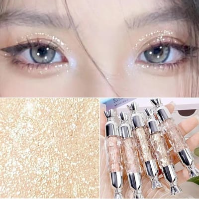 Glanzende vloeibare oogschaduw Eyeliner Stick Waterdichte pailletten Glitter markeerstift Eyeliner Zijderups Pen Ogen Make-up Cosmetisch